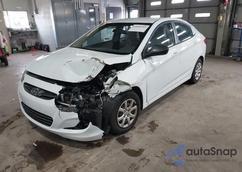 2014 Hyundai Accent Gls z USA, uszkodzony, nr VIN KMHCT4AE3EU714898